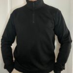 sweat col montant zippe 300g/m2
